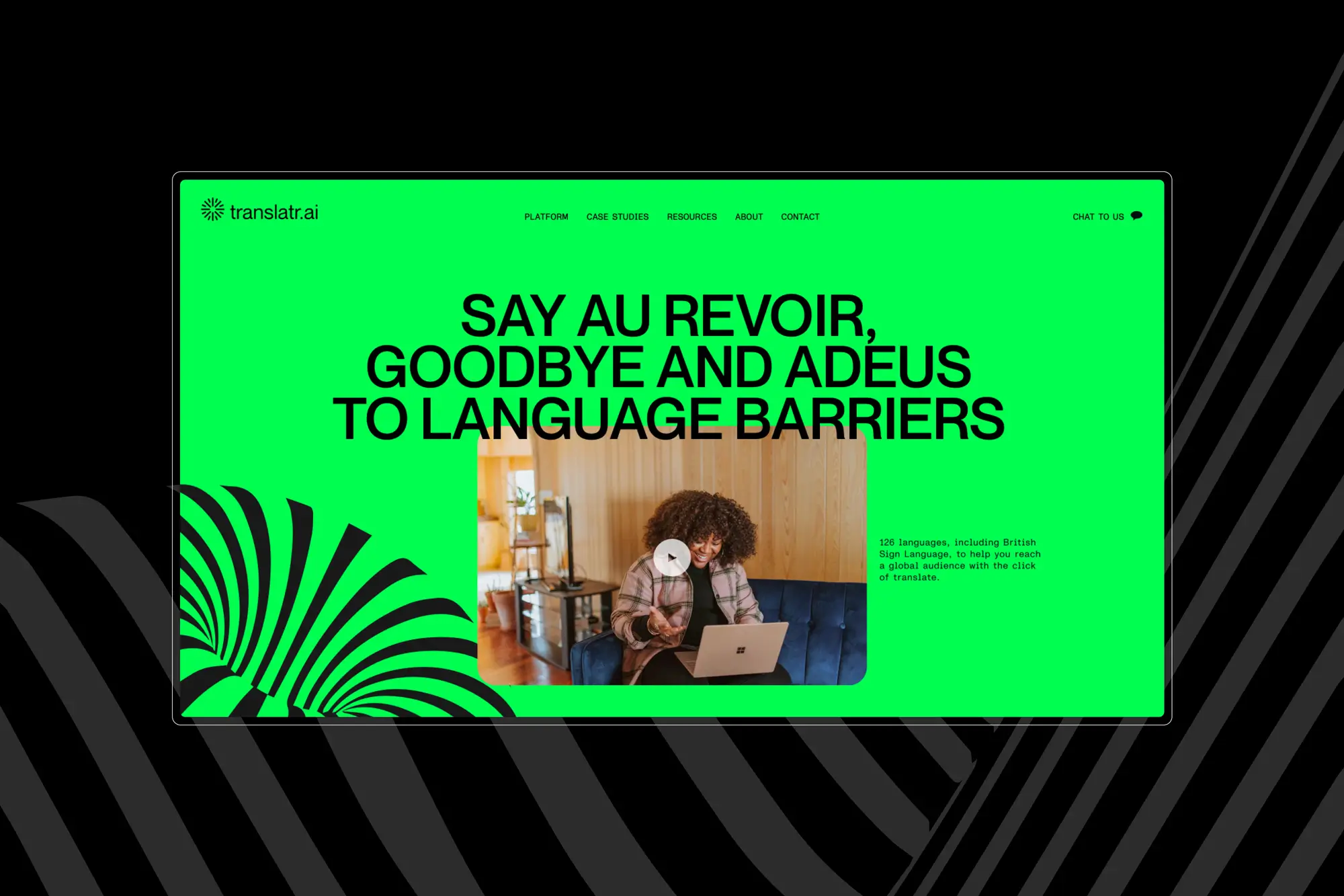 Sheffield web design project - Translatr website